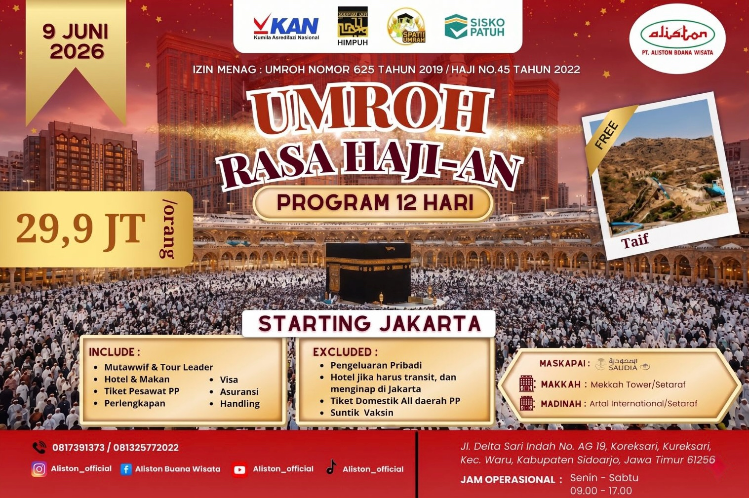 travel umrah dan haji Surabaya Sidoarjo terbaik